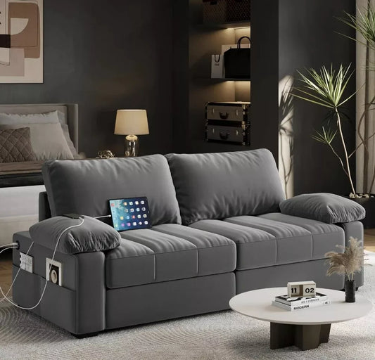 GRAY AMERICAN TECH SOFA 2024
